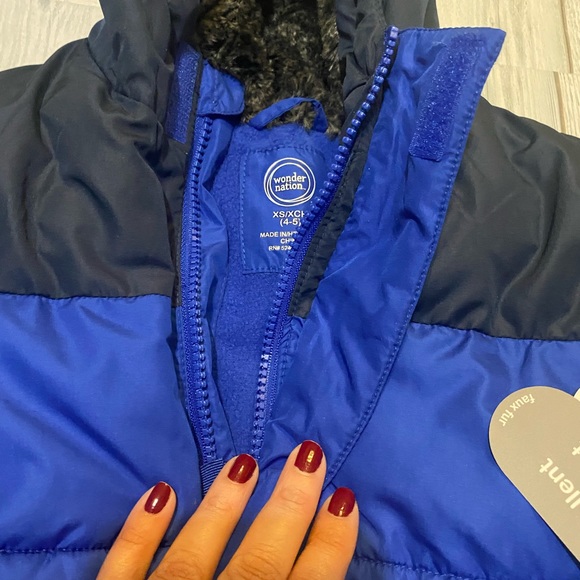 NWT blue winter coat - Picture 2 of 3